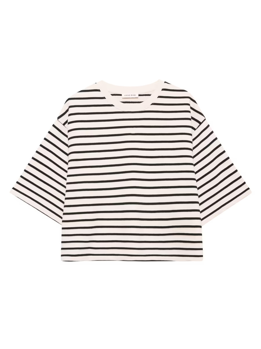 Myers Striped Cropped T-Shirt | Saks Fifth Avenue