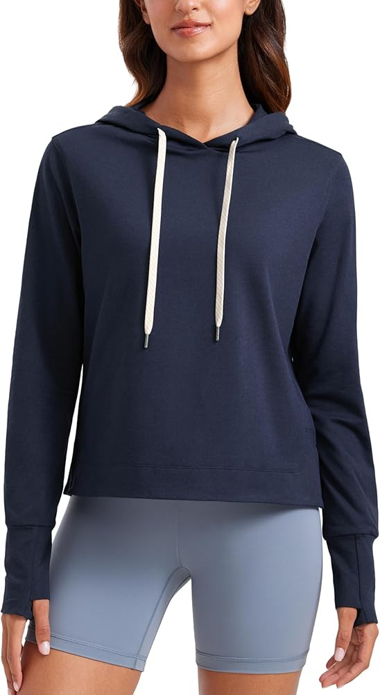 CRZ YOGA Cloud Jersey Pullover Hoodies for Women Long Sleeve Hooded Workout Sweat Shirts Casual Y... | Amazon (US)