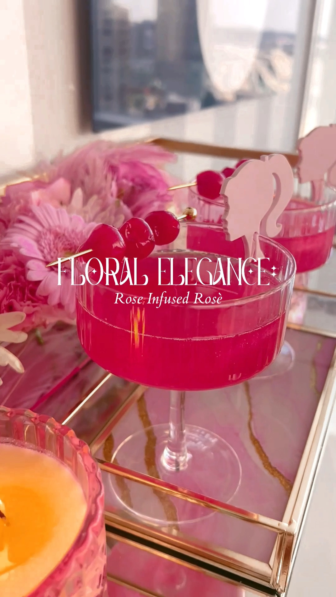 Looking to add a touch of elegance and fun to your next party? Well, darling, you're in for a treat! Having spent years basking in the glitzy vibes of Dubai, I mastered the art of infusing food and drinks with the delicate essence of roses. Here's what you need to whip up this glamorous sip:
🍾 1 bottle of bubbly rosé
🍊 1 bottle of grapefruit juice
🌹 1 bottle of fantastic Rose Syrup
✨ Pink edible glitters
🌷 1 silicone rose mold
Now, here comes the fun part – it's easier than striking a pose! Fill those rose molds with grapefruit juice, gracefully drizzle in that the rose syrup, sprinkle a pinch of pink edible glitters, and give it a little swirl of love.
Pop those lovelies into the freezer for a few hours or let them twinkle overnight like stars in the sky.
When the time comes to serve, delicately place a rose-shaped ice cube into a coupe glass, pour in that divine rosé, and voilà! For an extra dose of Barbie flair, consider these exquisite drink charms I stumbled upon. But, if you prefer to keep it a tad more low-key, simply garnish your glasses with maraschino cherries. Oh, and a friendly tip – that rose syrup? A little goes a long way, so don't get too carried away with it, darling. 
I've linked everything, including that fantastic rose syrup, on my LTK (LikeToKnowIt) page. Or simply drop a fabulous "DRINK" in the comments, and I'll whisk you away to the instant link. Let's keep the glam and fun flowing! 🌹🥂✨"

#LTKHoliday #LTKhome #LTKSeasonal