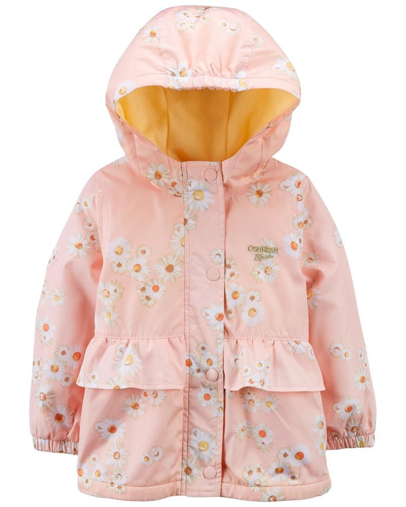 Daisy Print Fleece-Lined Peplum Jacket | OshKosh B'gosh