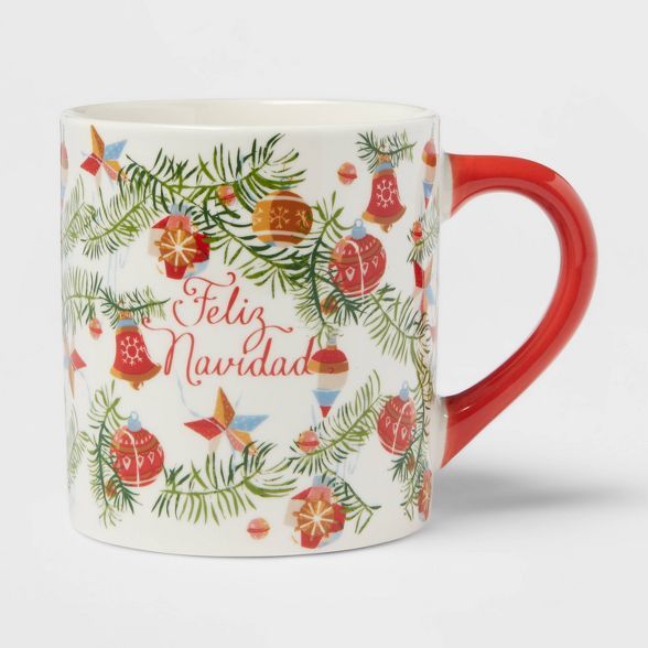 16oz Stoneware Feliz Navidad Mug - Threshold™ | Target