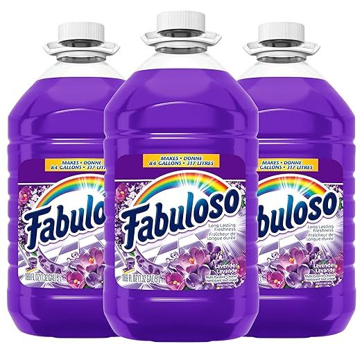 Fabuloso All Purpose Cleaner, Lavender, Bathroom Cleaner, Toilet Cleaner, Floor Cleaner, Washing Mac | Amazon (US)