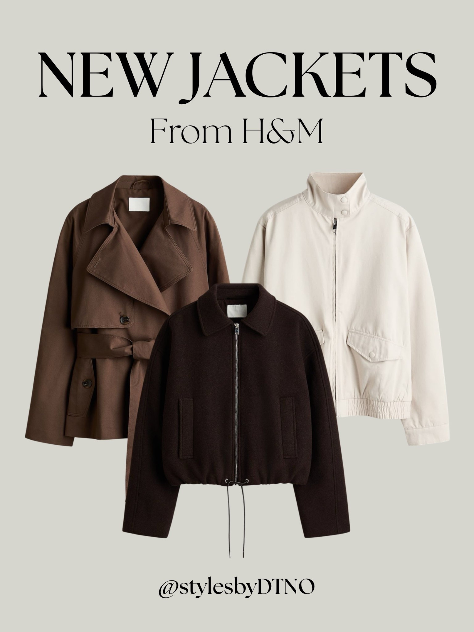 New spring lightweight jackets from H&M that caught my eye (scroll below for more options)

Tags: Spring Fashion, New Arrivals, Short Trench Coat, Stylist Picks, Neutral Fashion, Quilted Jacket, Best Sellers, Fashion Finds 2026, Outfit Inspo, Faux Suede Jacket, Affordable Fashion, 

#LTKSeasonal #LTKootd