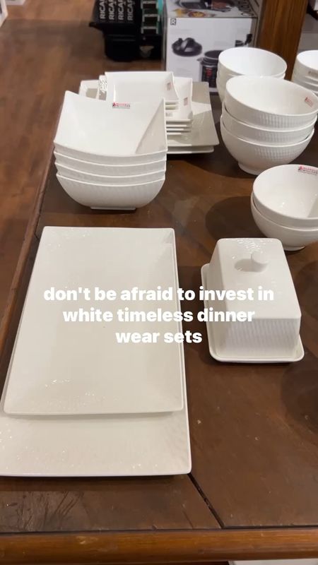 I can’t say this enough. In order for you to build a functional tableware collection, you must have a complete white dinnerware first. Not only are they timeless but also the best for any occasion. 
Here’s my selection 

#LTKGiftGuide #LTKhome #LTKFind