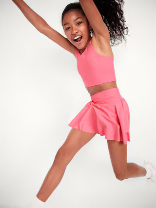 High-Waisted Crossover PowerSoft Skort for Girls | Old Navy | Old Navy (US)