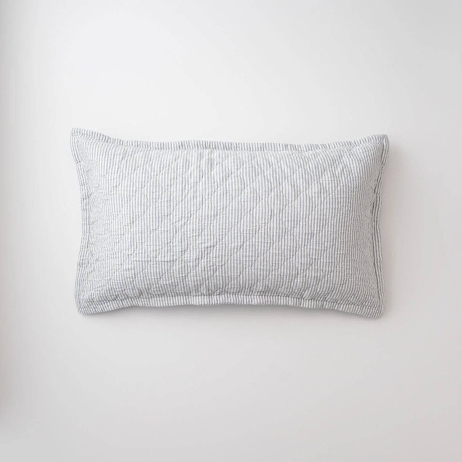 Diamond Ticking Quilted Pillow Sham | Schoolhouse