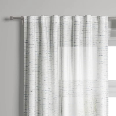 1pc Light Filtering Striation Herringbone Window Curtain Panel - Project 62™ | Target