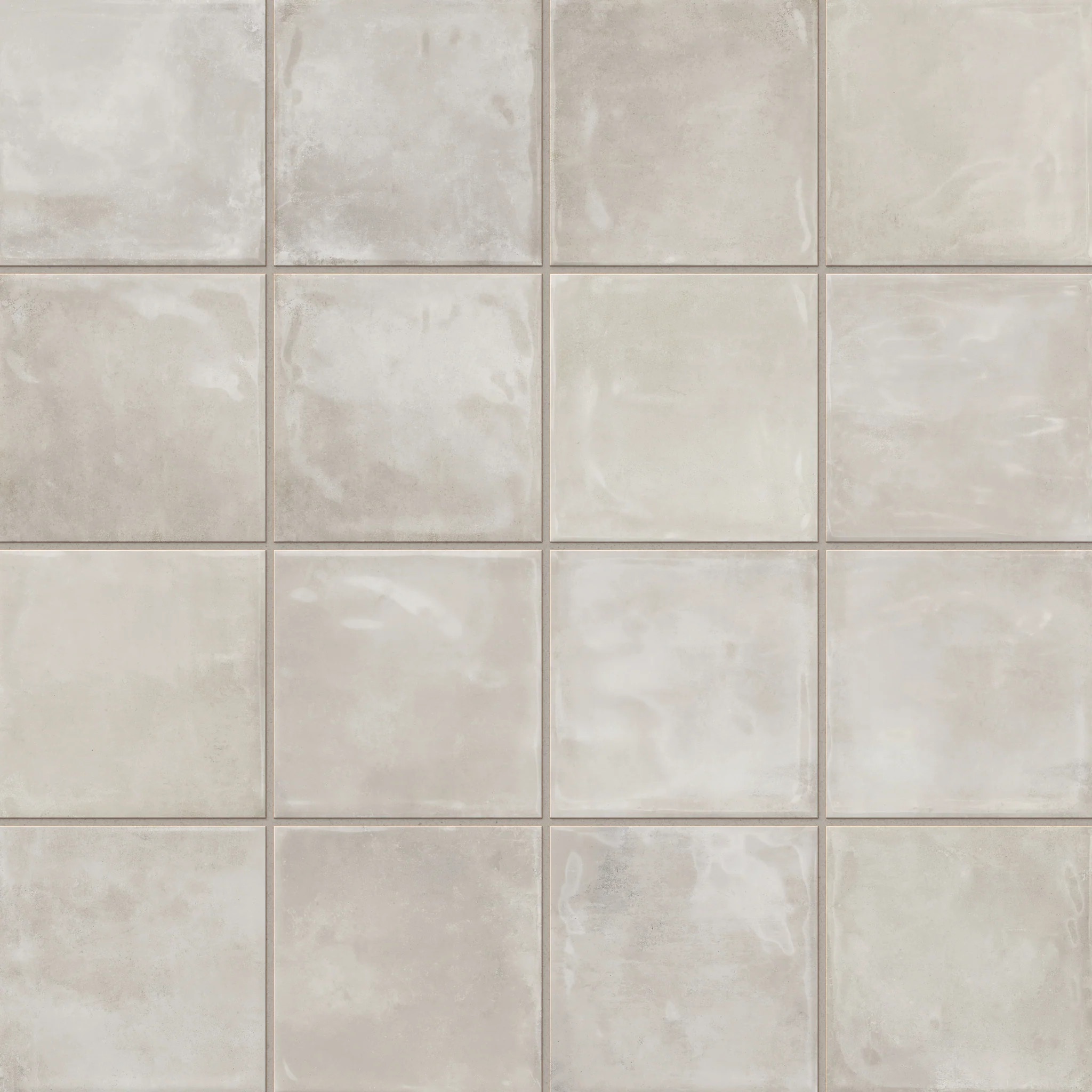 Lilah 6x6 Glossy Ceramic Tile in Mist | Edward Martin