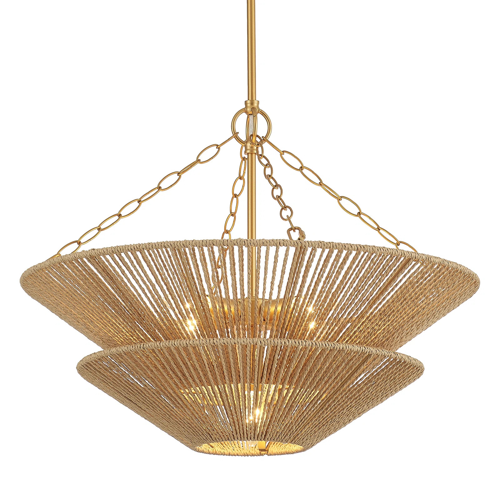 5 - Light Dimmable Boho Chandelier Dia 23.62 Inch | Wayfair North America