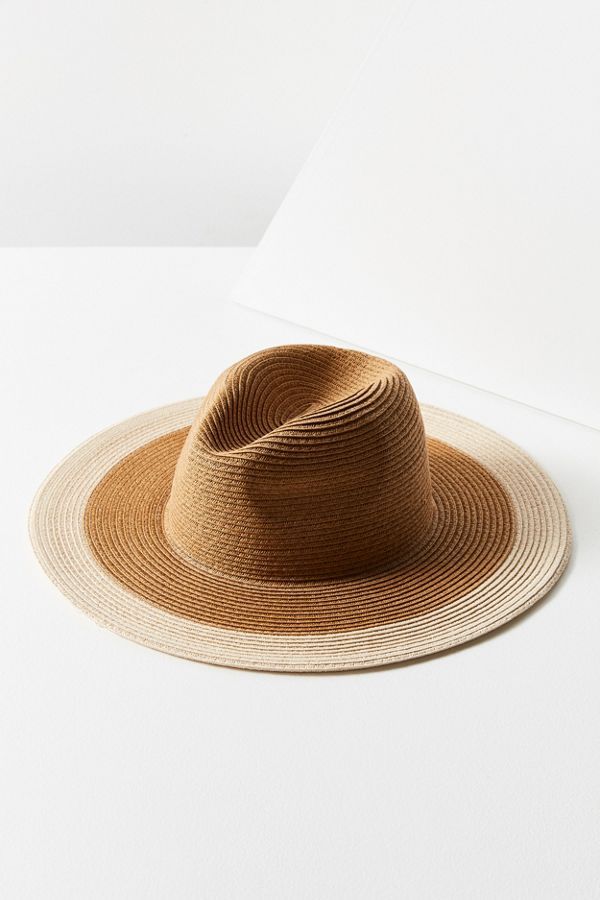 Colorblocked Straw Rancher Hat | Urban Outfitters US
