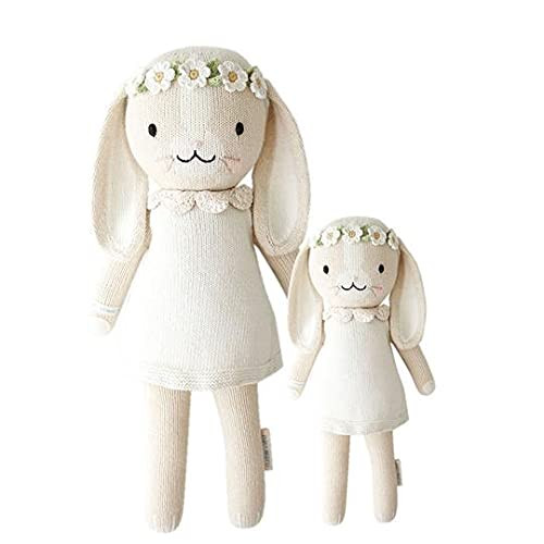 cuddle + kind Hannah The Bunny Ivory Little 13" Hand-Knit Doll – 1 Doll = 10 Meals, Fair Trade, Heir | Amazon (US)
