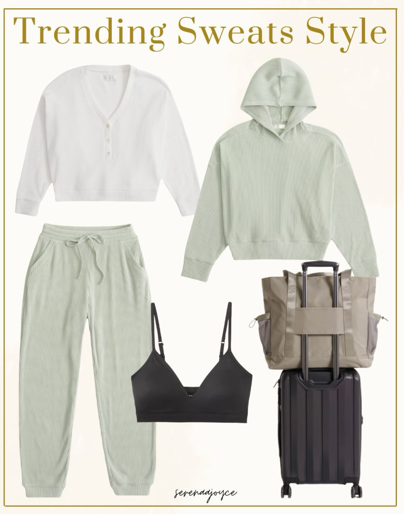 The color is this matching sweatpants set from Abercrombie is absolutely stunning to wear as a winter to spring transition outfit! This would also make such a cute airport outfit and travel outfit

#LTKmidsize #LTKSeasonal #LTKsalealert