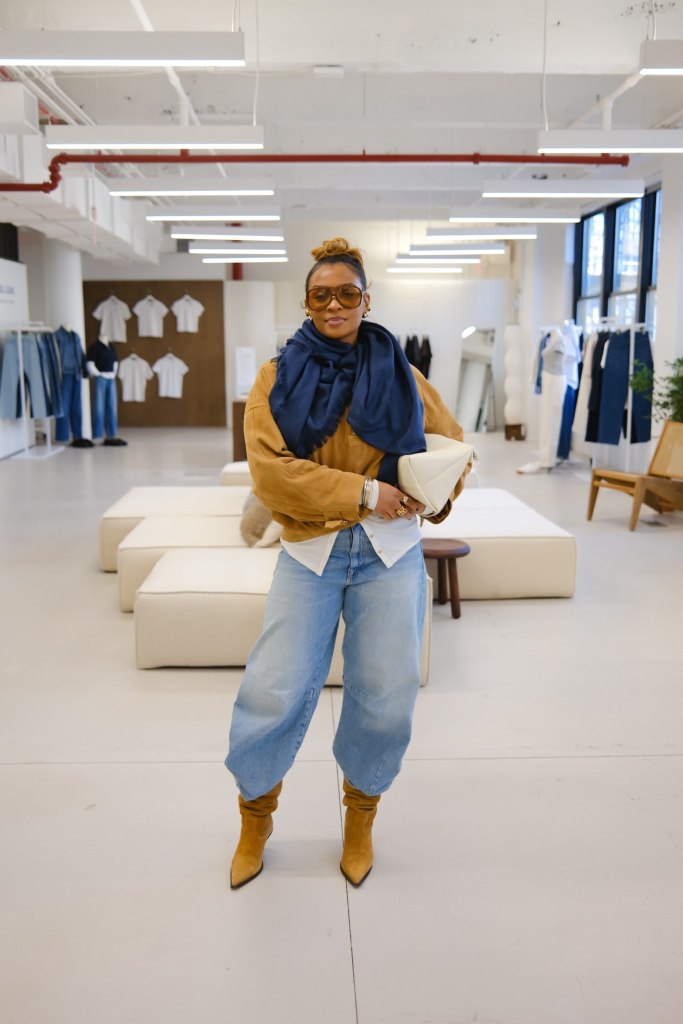 Size ½ or whole size up in the boots. The pullover is oversized in fit. 💛🌟

#LTKootd #LTKgrwm