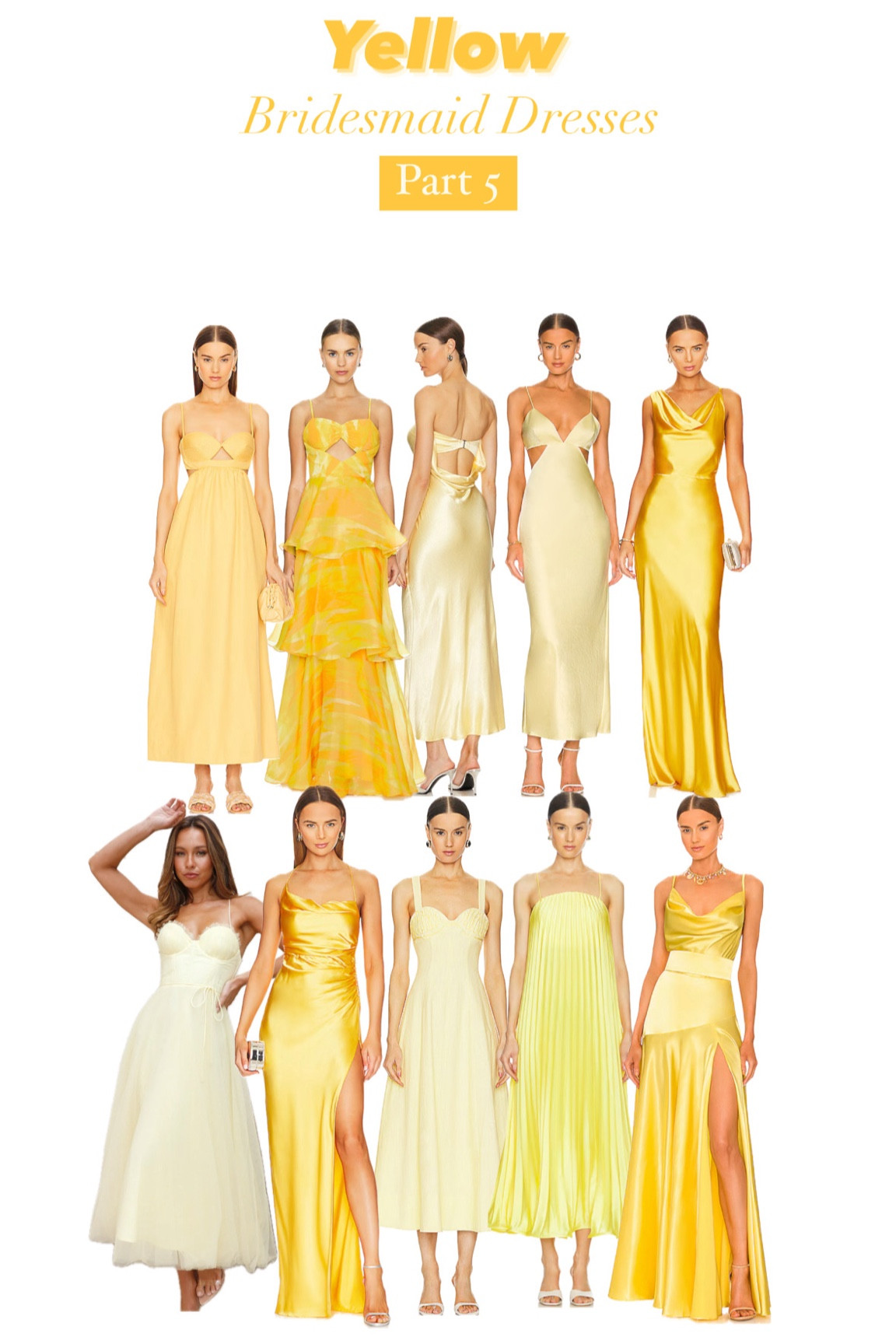 Yellow Mismatch Bridesmaid Dress Inspiration 

Yellow, Pale yellow, mismatch bridesmaid, butter yellow, spring wedding, summer wedding, wedding guest

#LTKWedding #LTKParties #LTKStyleTip