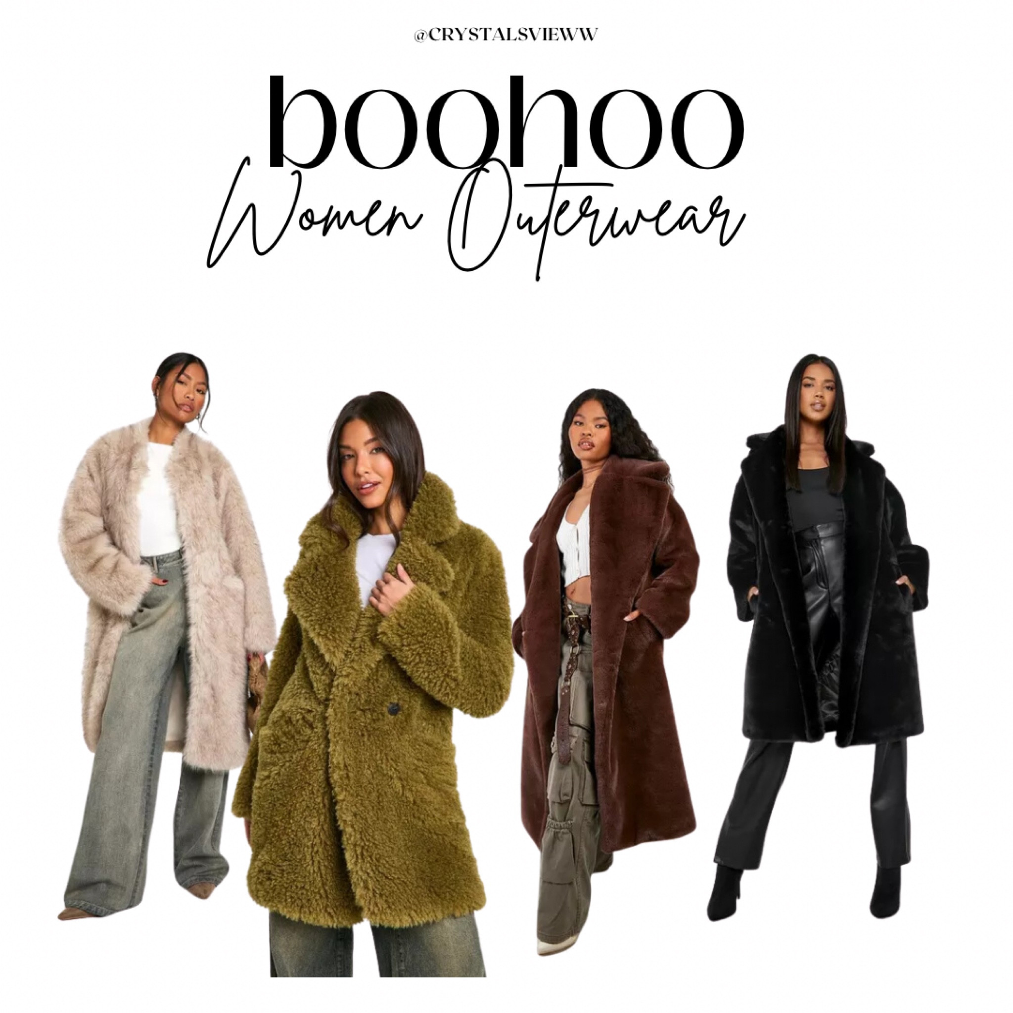 Women outerwear , boohoo outerwear, women jackets, fur jackets 

#LTKSeasonal #LTKStyleTip