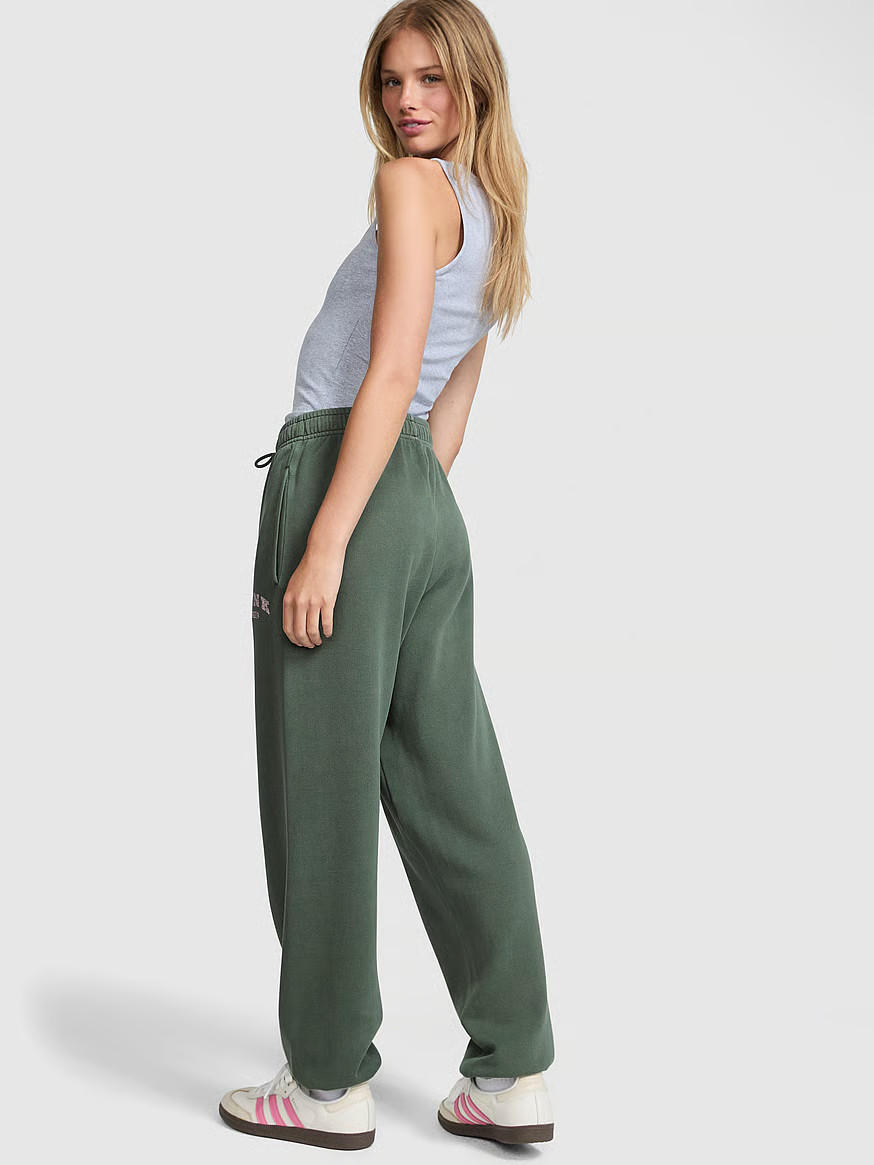 Buy Ivy Fleece Campus Sweatpants, Wild Thyme - Order Bottoms online - Victoria's Secret US | Victoria's Secret (US / CA )