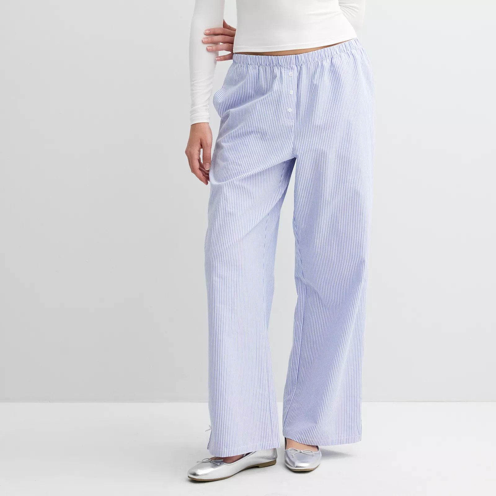 Juniors' Threads of Luxx Striped Boxer Pants | Kohl's