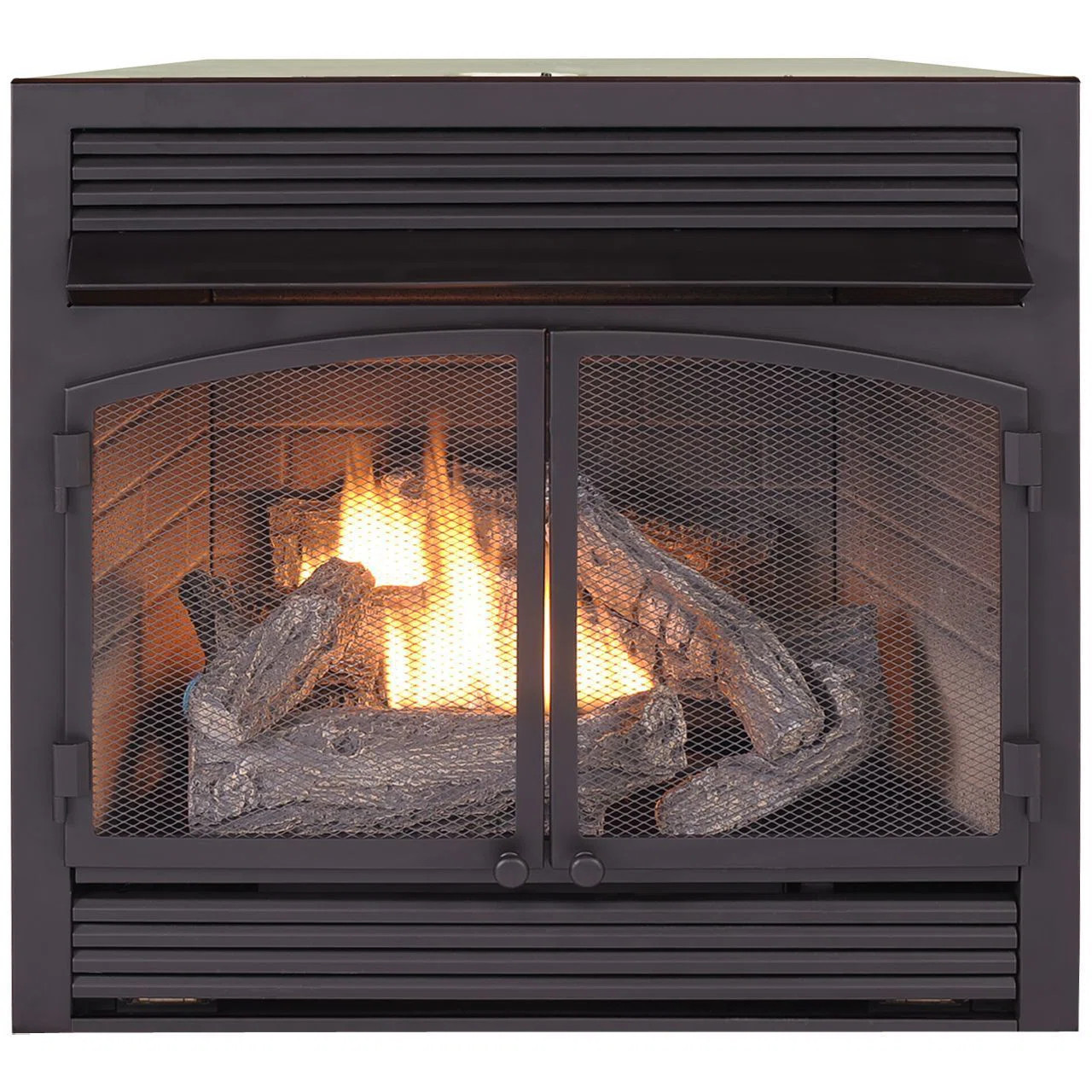 Duluth Forge Dual Fuel Ventless Gas Fireplace Insert - 32,000 BTU, T-Stat Control Model FDF400T-Z... | Wayfair North America