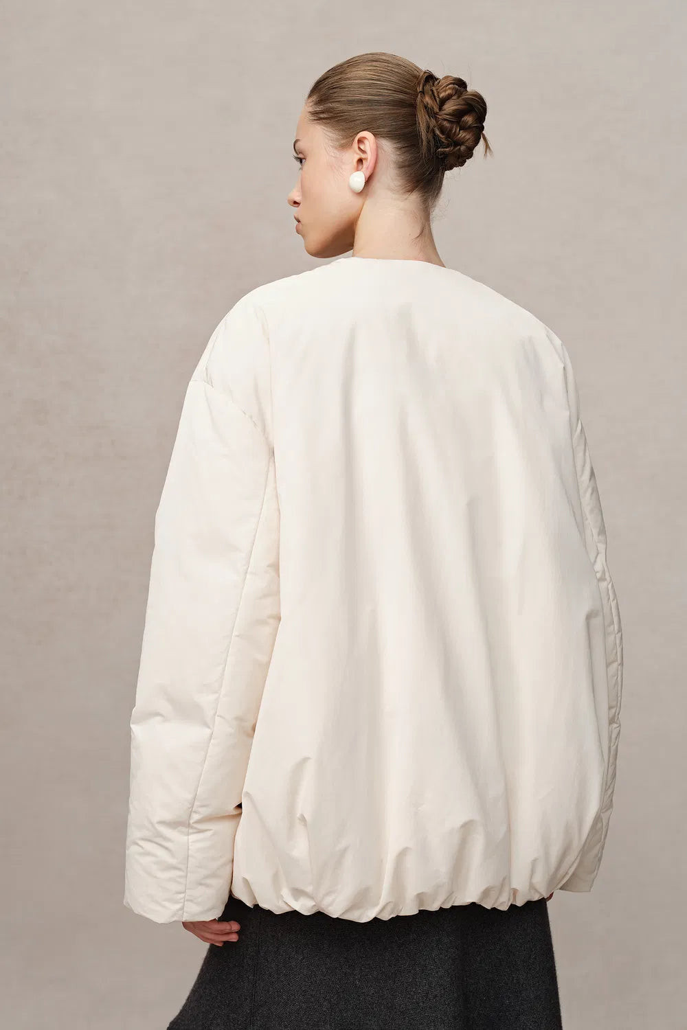 Adrija Water-Repellent Convertible Duck Down Puffer Coat in Lightweigh | Fabrique
