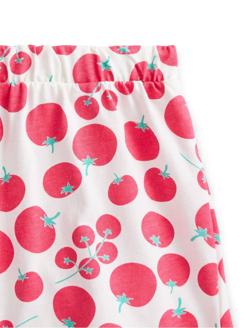 Wonder Nation Toddler Girls Ribbed Tank Top and Shorts 2-Piece Set, Sizes 12M\u20135T | Walmart (US)