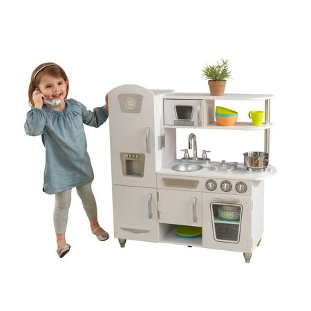 KidKraft Vintage Play Kitchen, White KidKraft Kitchen | Walmart (US)