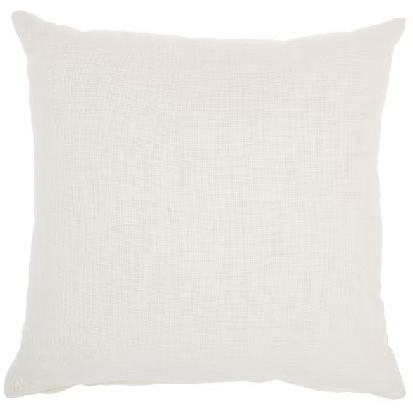 18"x18" Solid Woven Cotton Square Throw Pillow - Mina Victory | Target