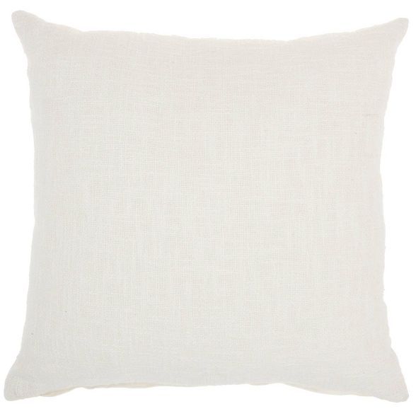 18"x18" Solid Woven Cotton Square Throw Pillow - Mina Victory | Target