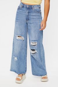 Distressed Wide-Leg Jeans | Forever 21 (US)