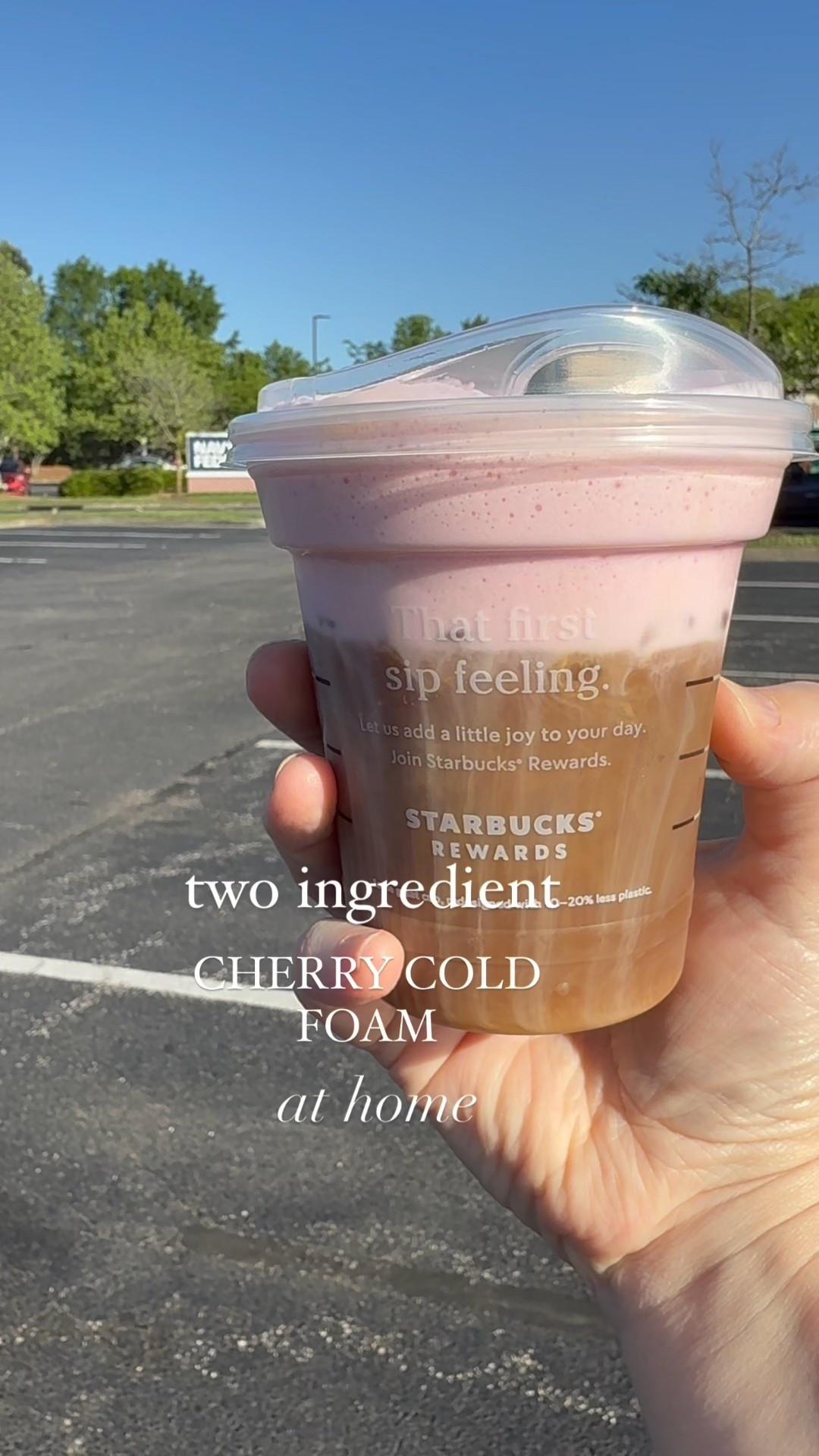 Cherry cold foam at home