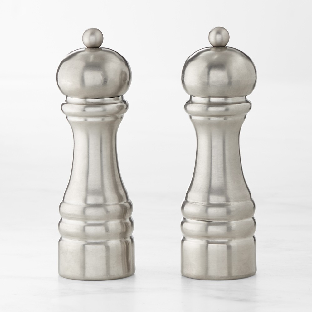 Williams Sonoma Polished Salt &amp; Pepper Mills, 6" | Williams-Sonoma