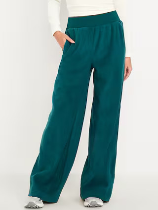 Extra High-Waisted Microfleece Wide-Leg Sweatpants | Old Navy (US)