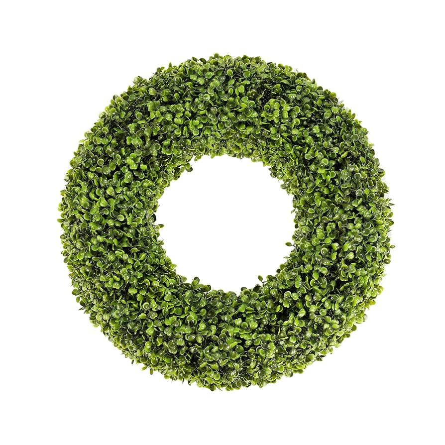 Boxwood Wreath - 20inch Outdoor/Indoor All Seasons Decor | Amazon (US)