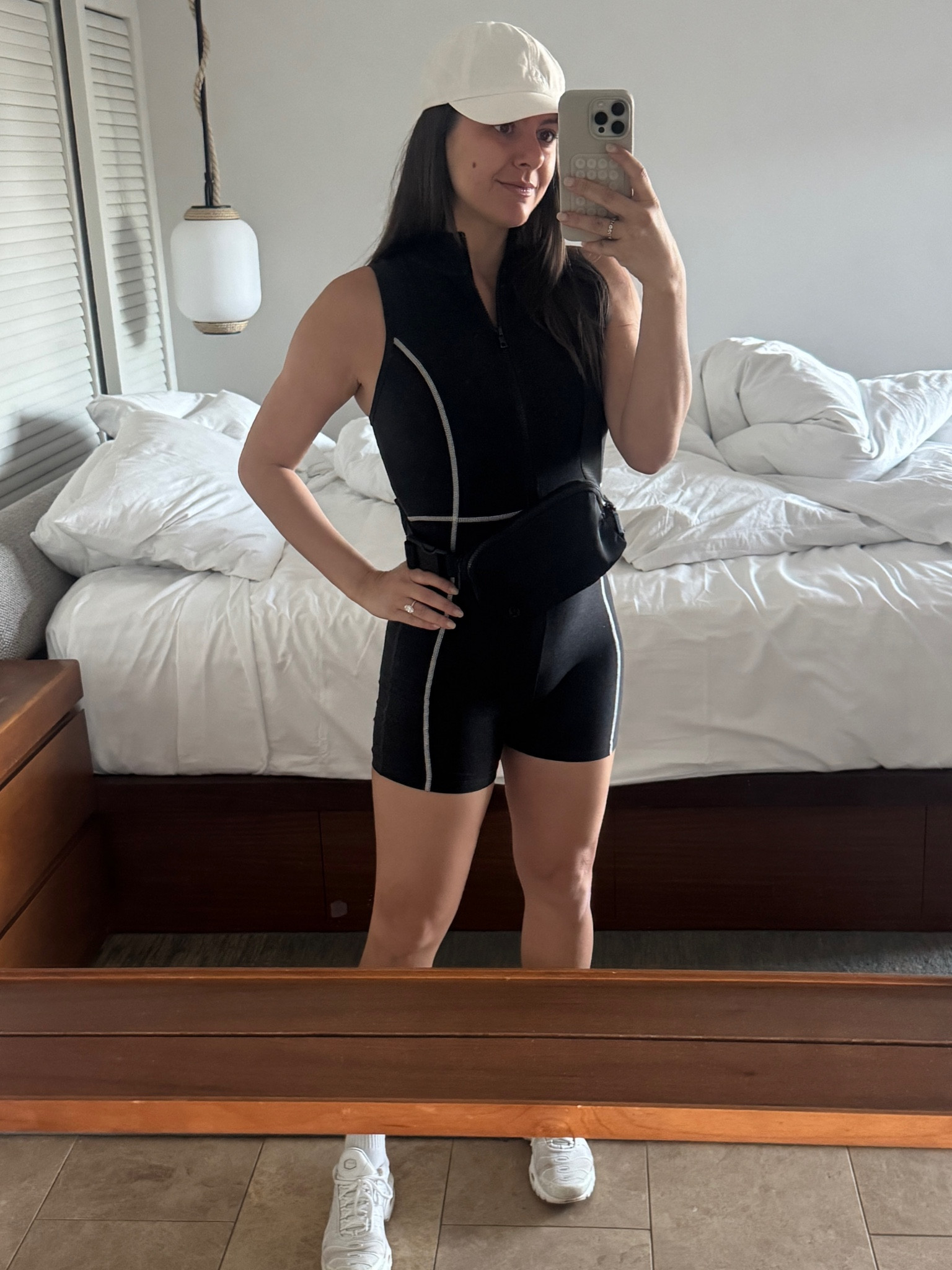 Golf outfit
Year of ours romper on Ruelala (size XS)
Lulu black belt bag 
Amazon crew socks 
White Nike chunky sneakers 
Linked a similar hat!

#LTKSaleAlert #LTKFindsUnder100 #LTKActive
