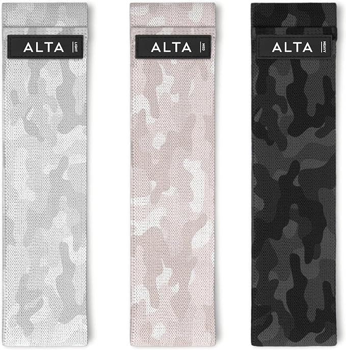 ALTA Booty Bands for Women - Premium Non-Slip Fabric Resistance Bands for Working Out - Cloth Res... | Amazon (US)