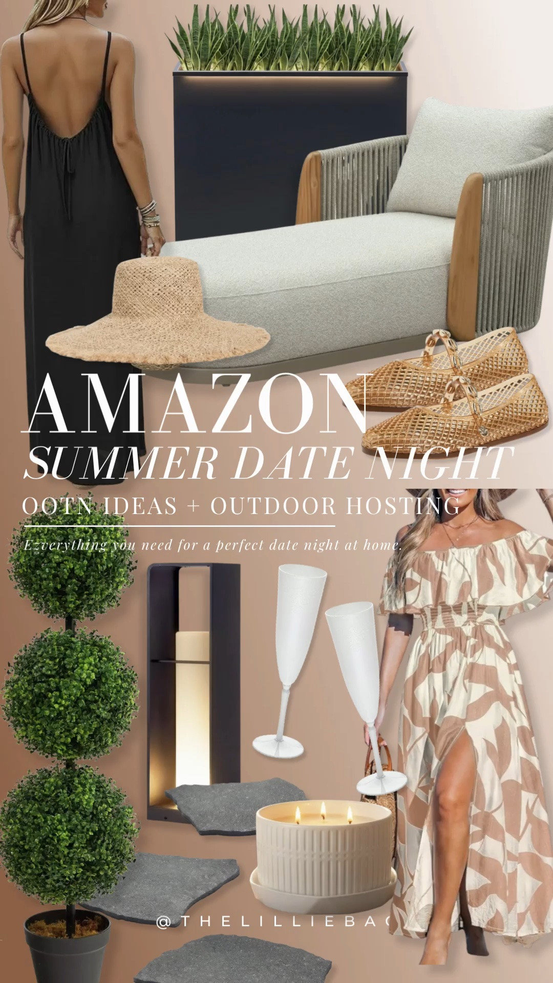 Amazon summer date night finds lately ✨🤎

A mix of effortless dresses, chic hosting pieces, outdoor patio decor, and elevated little details that make summer nights at home feel extra special 🌙 Linking all of my recent Amazon favorites in my LTK!

amazon summer outfits | date night outfits | amazon patio decor | outdoor hosting ideas | summer dresses | resort style | amazon home finds | neutral home decor | outdoor entertaining | chic amazon finds | patio lighting | vacation style | amazon fashion finds | coastal summer aesthetic

#LTKSeasonal #LTKHome