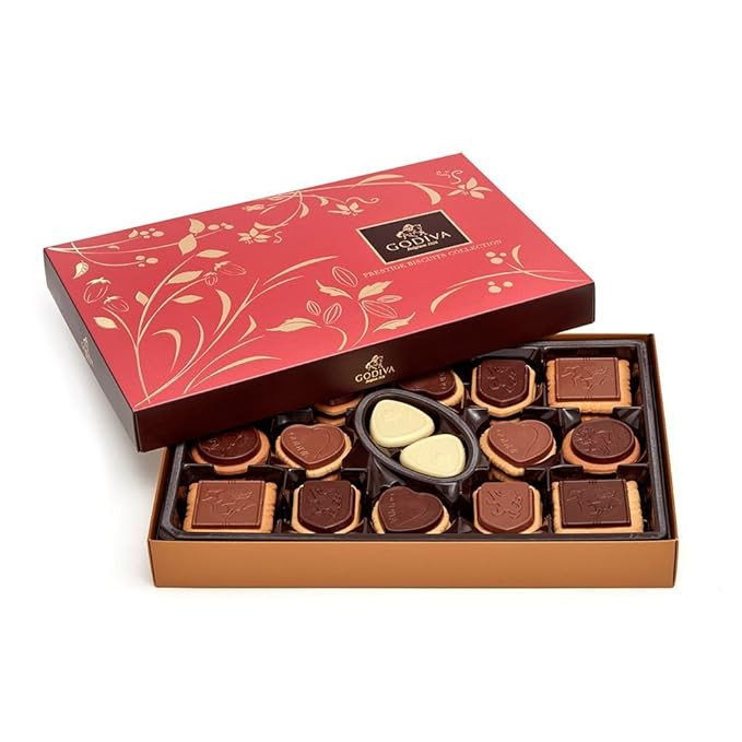 GODIVA Chocolatier Assorted Gift Box Chocolate Cookie, Covered Biscuit Chocolate Biscuit | Amazon (US)