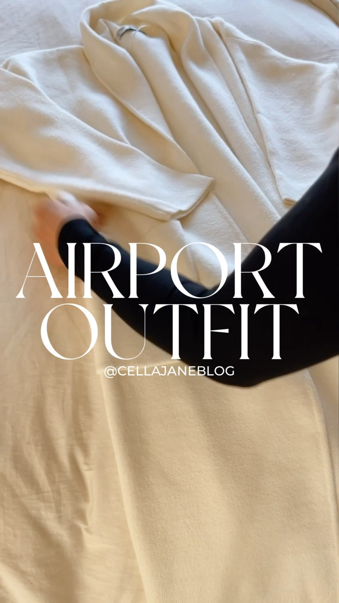 Airport outfit, travel outfit idea 
Coatigan wearing size small
leggings size small
Sweatshirt size small
Sneakers fit tts
Bag - sold out but linked exact and similar 