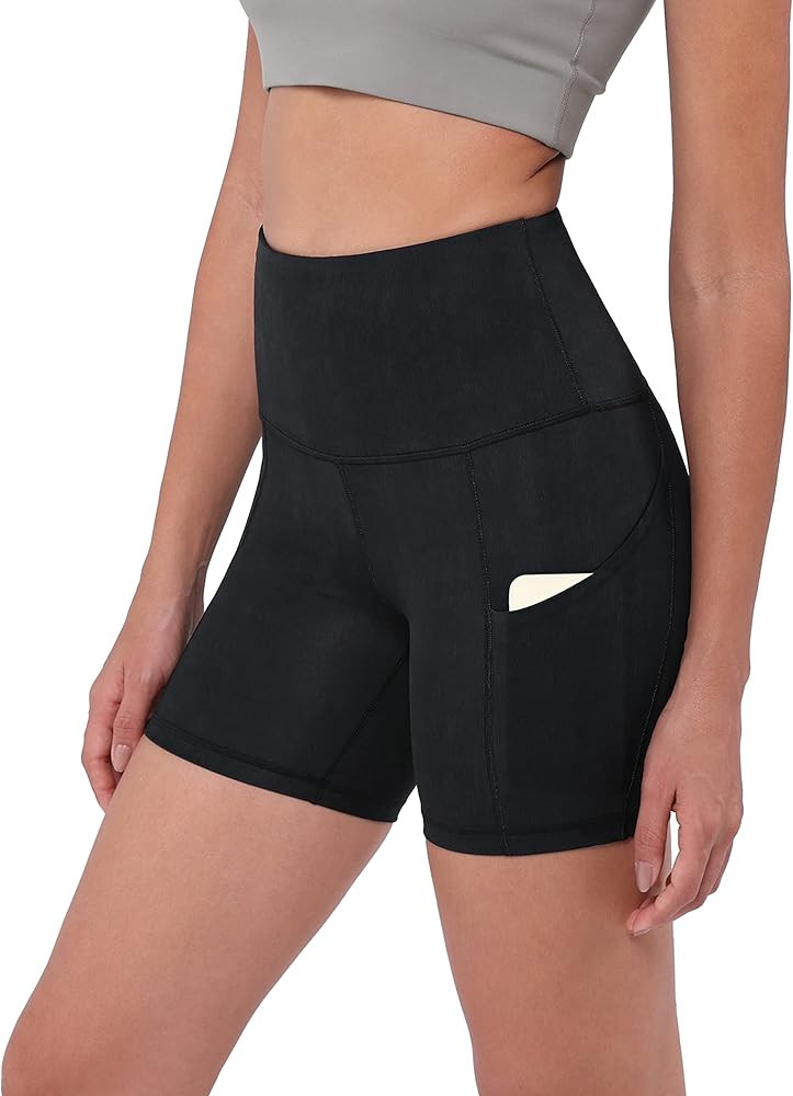 ODODOS Women's Tummy Control Yoga Shorts 2.0 with Pockets High Waist Athletic Workout Shorts-5" /... | Amazon (US)