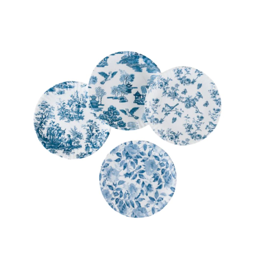 BLUE WILLOW MELAMINE PLATES (Set of 4) | Cooper at Home