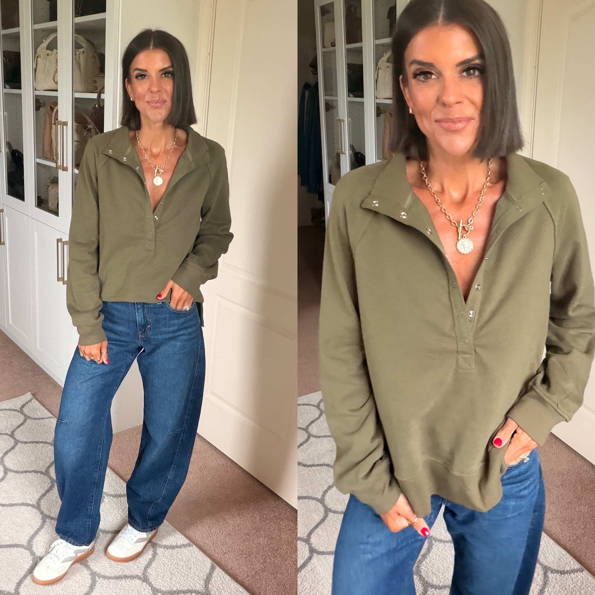 Size small in pullover jeans tts

#LTKdayinmylife #LTKgrwm #LTKmomlife