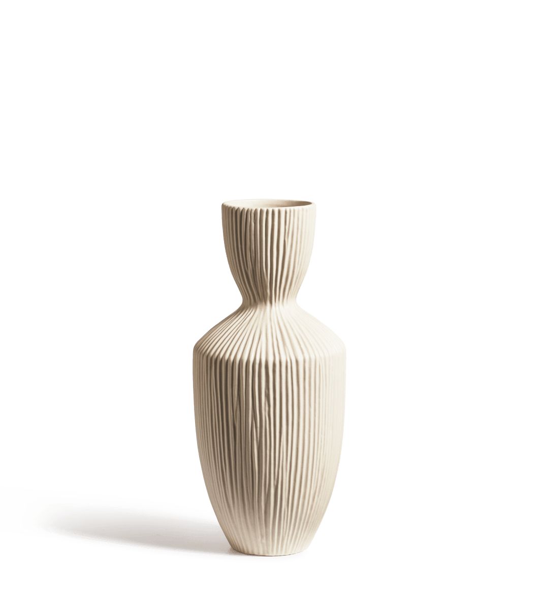 Small Crispa Vase - Off White | OKA US