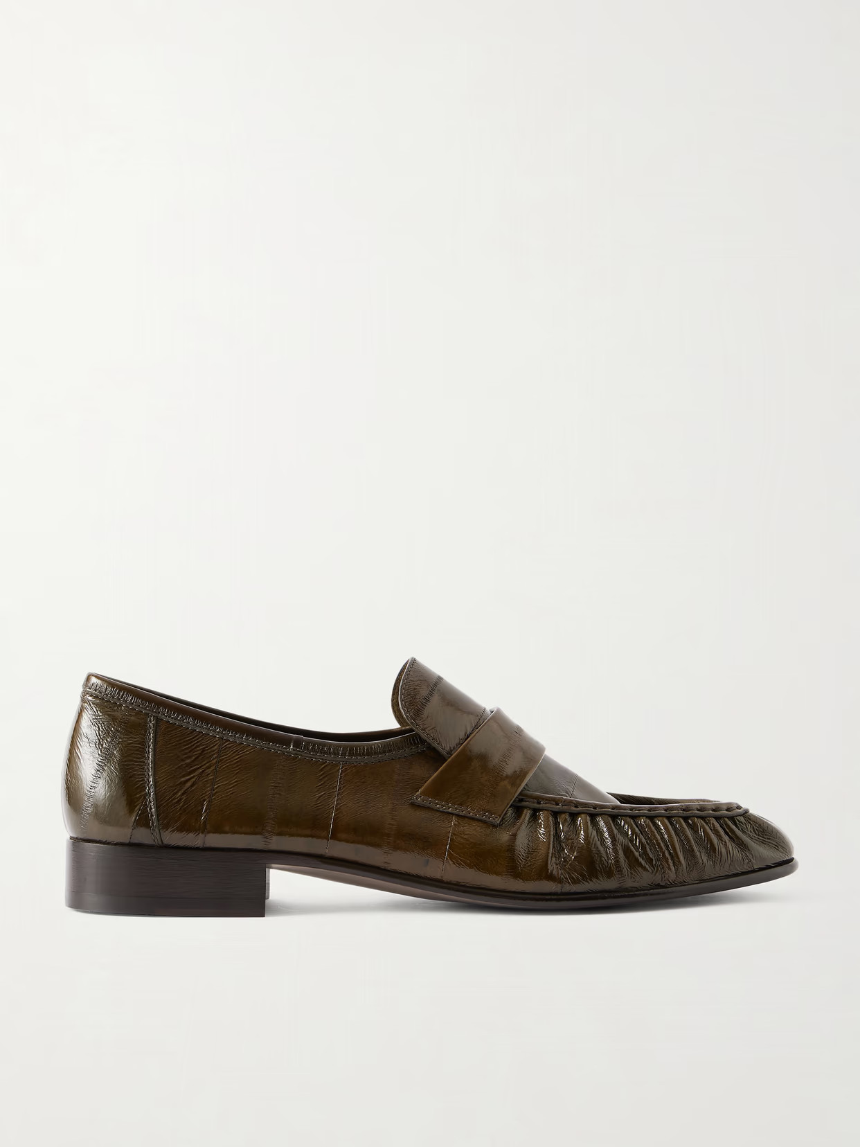 The Row - Eel Loafers - Green | NET-A-PORTER (US)