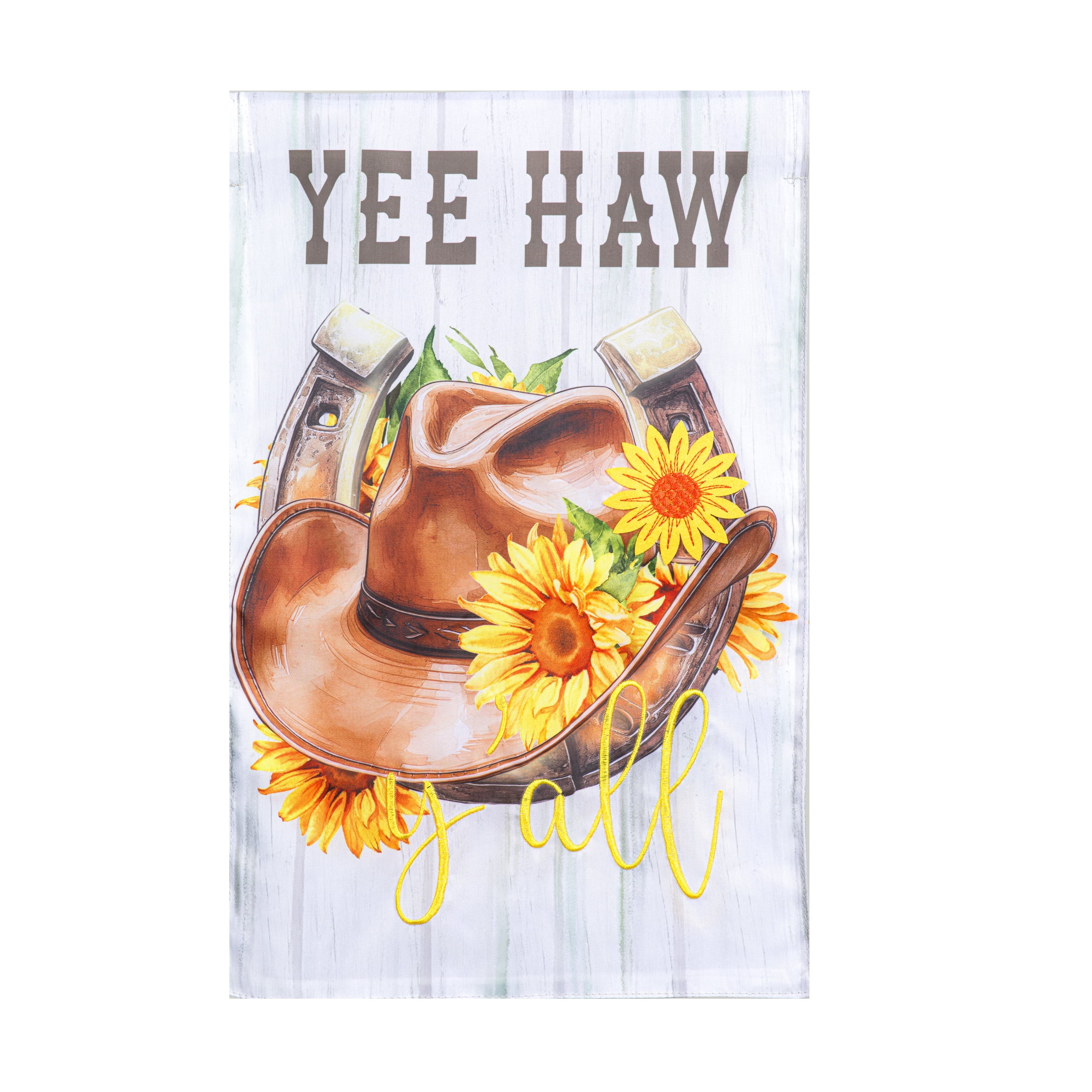 Meadow Creek 11.5" x 18" Spring Yee Haw Outdoor Yard Flag | Walmart (US)