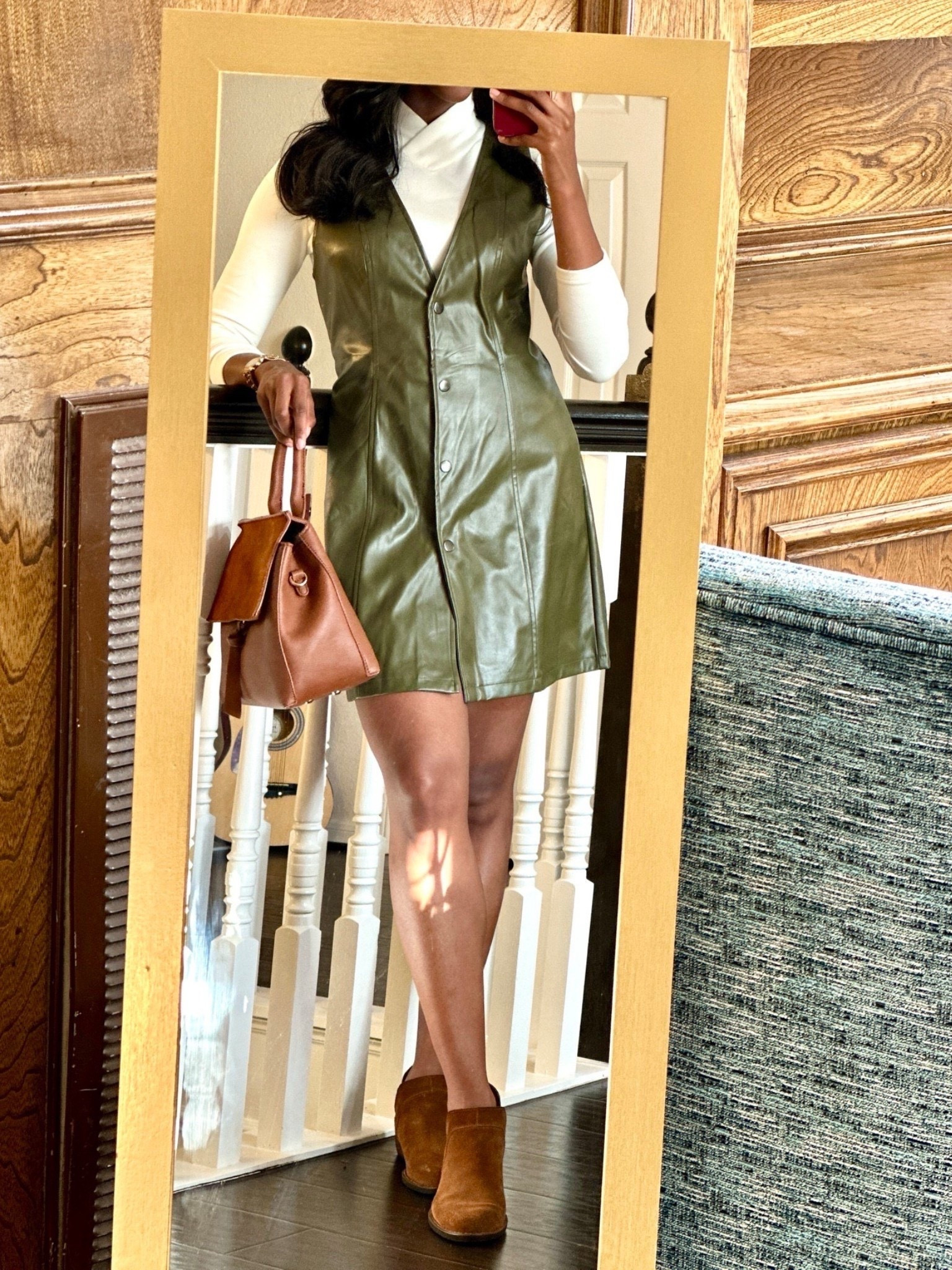 Target Outfit.

Wearing size small (5’9”)
.
.
.
.
.
Target dress, green faux leather dress, fall outfit inspo, Target fashion, affordable fashion, Target finds, leather dress outfit, chic fall style, fall layering outfit, Target style, fall capsule wardrobe, cozy chic, Target fall finds, LTK fall, fall outfit ideas, affordable fall style, fall transition look, neutral outfit inspo, Target favorites, trendy Target outfits