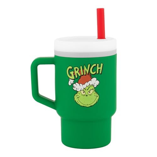 Infantino My 1st Tumbler Limited Edition – Adorable Miniature Tumbler with Leak-Resistant Straw and Toddler-Friendly Handle, Encourages Hydration, Easy to Clean, 9 fl. oz, Grinch Green (Pack of 6) | Amazon (US)