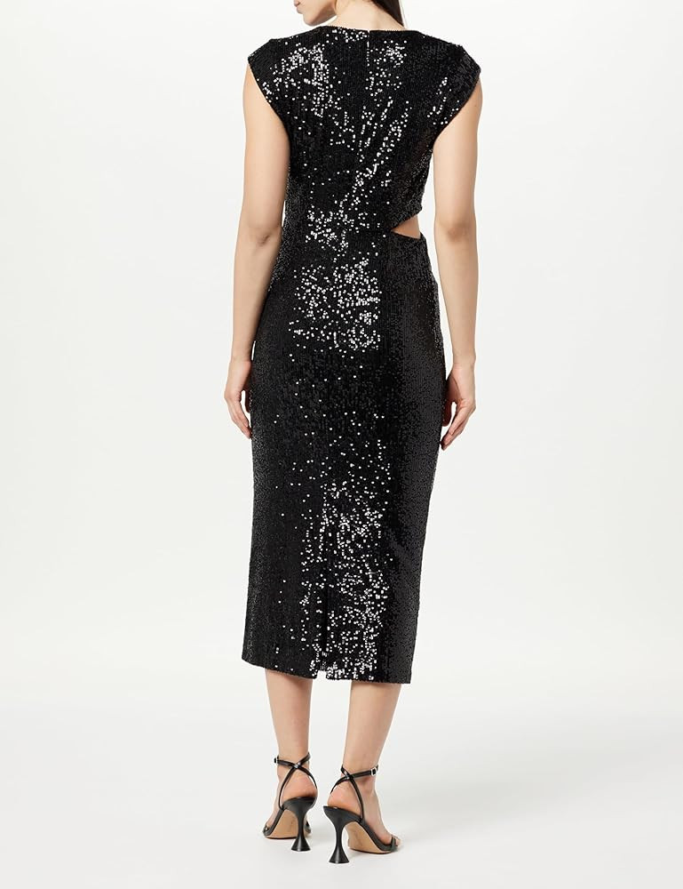 The Drop Women's Padma Cutout Sequin Midi Dress       
Material: Sequined | Amazon (US)