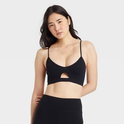 Women&#39;s Ribbed Bralette - Colsie&#8482; Black M | Target