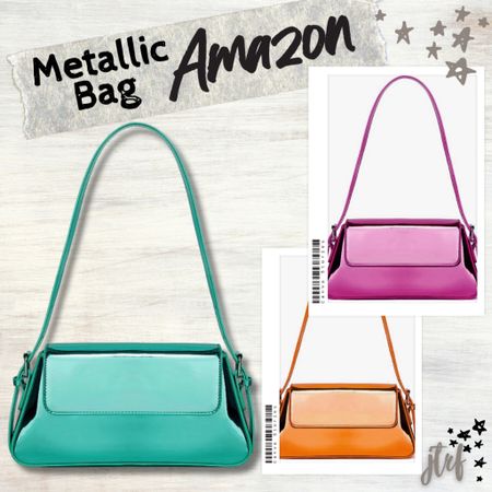 Amazon, metallic bag, shoulder bag, trendy, handbag, purse, affordable fashion, affordable style, Amazon finds 

#LTKitbag #LTKSeasonal #LTKunder100