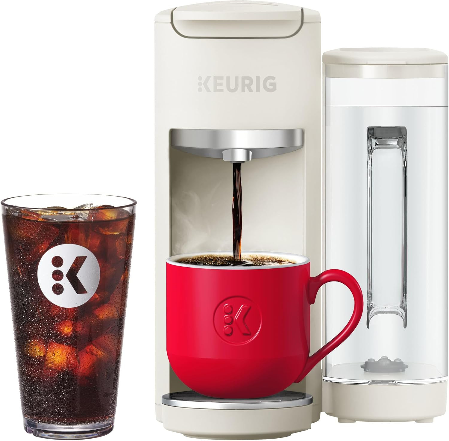 Keurig K-Supreme Hot & Iced Single Serve K-Cup Pod Coffee Maker Gen2, Warm Stone | Amazon (US)