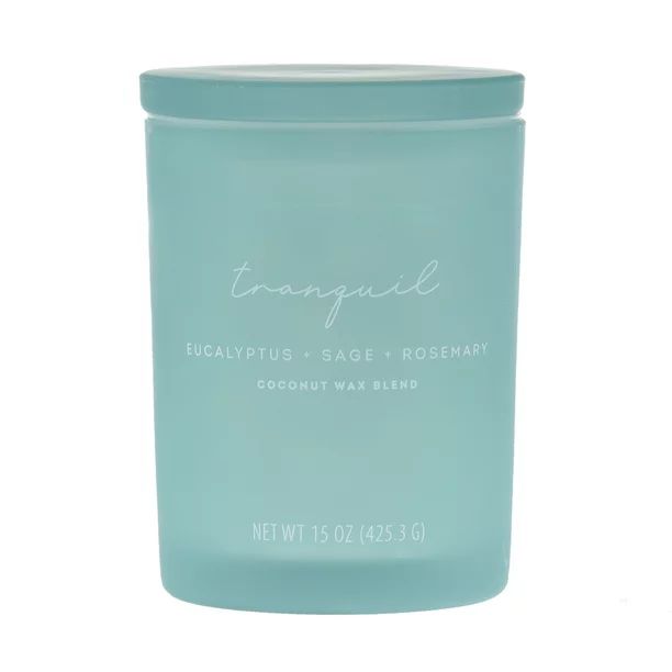 Allswell 15oz Scented 2-Wick Spa Candle - Tranquil (Eucalyptus + Sage + Rosemary) - Walmart.com | Walmart (US)